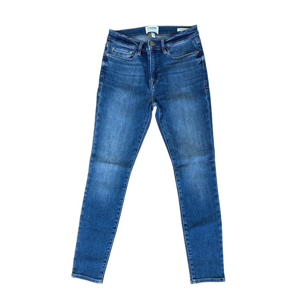 FRAME Denim Le Skinny de Jeanne Blue Jeans Size 28 EUC